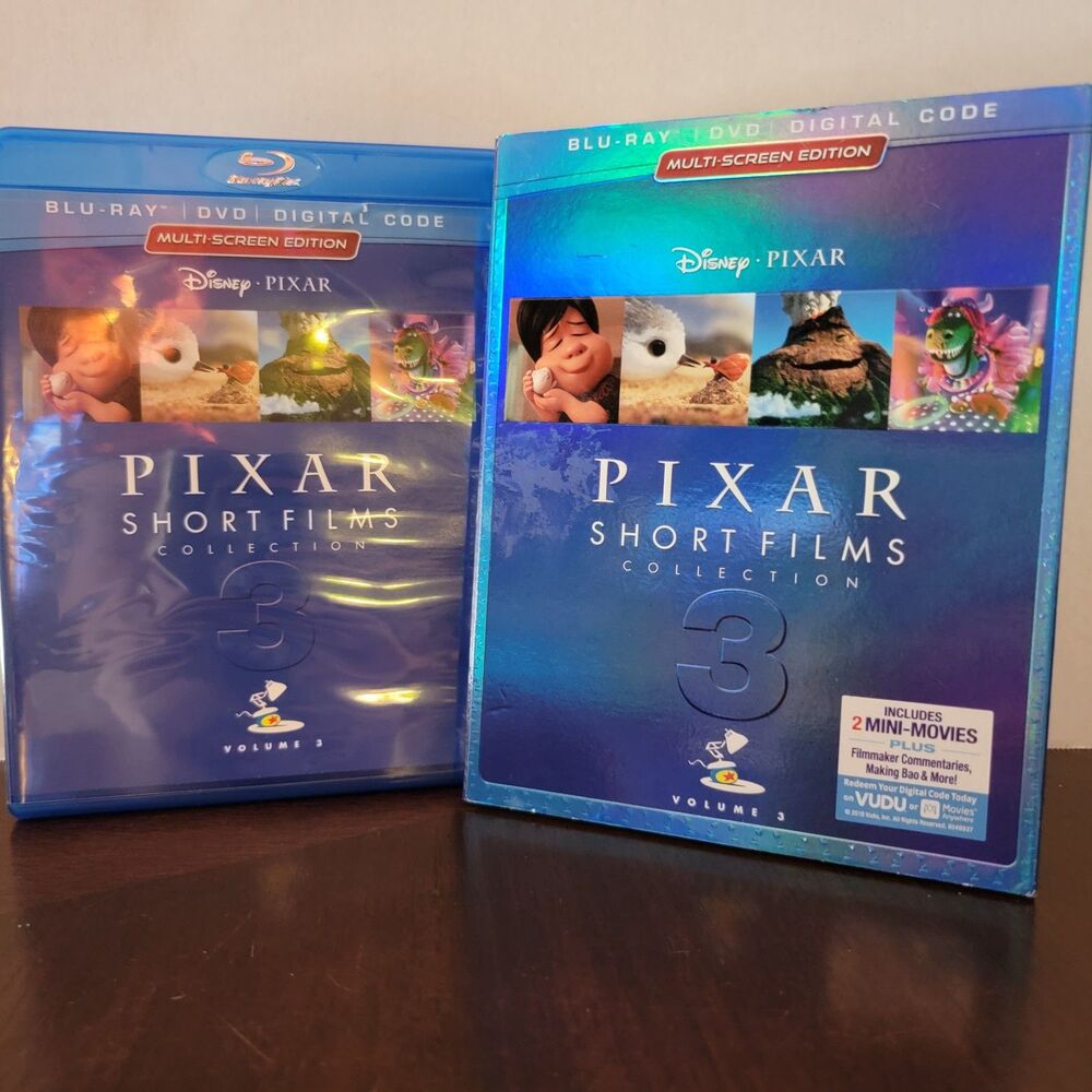 BLU-RAY/DVD Disney Pixar Short Films Collection 3 w/ Outter Sleeve